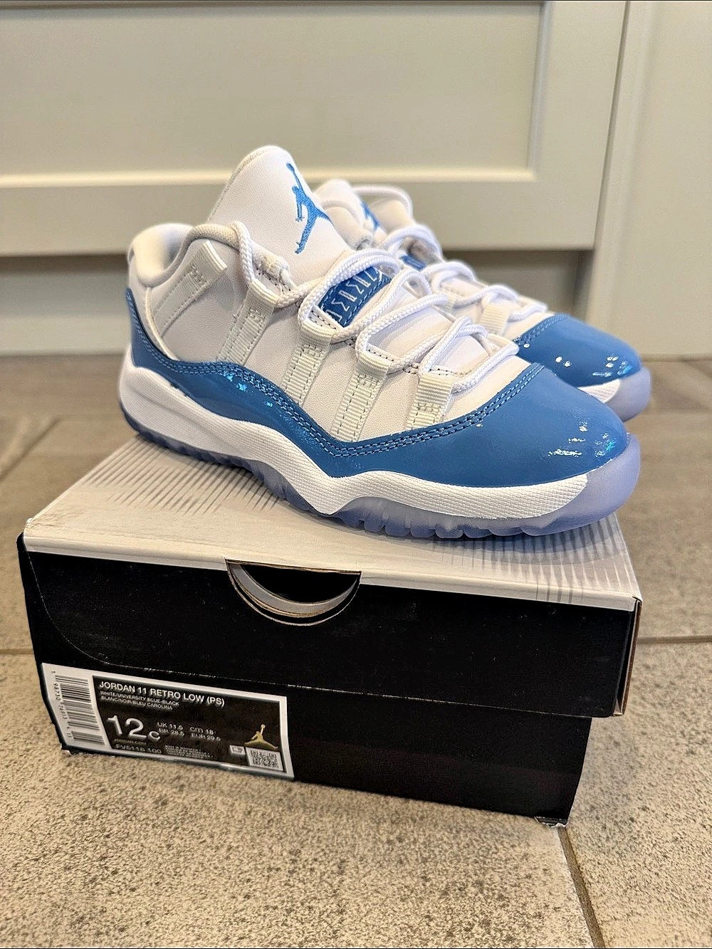 Jordan 11 Retro Low Sneakers Blue & White, Preschool US 12